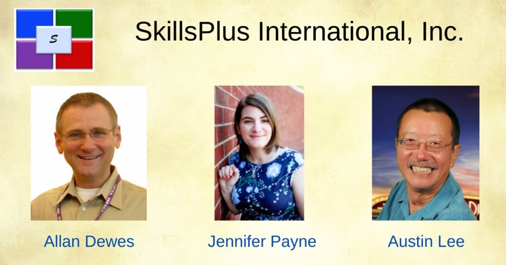 Meet the SkillsPlus International Inc. team! Photos of: Jennifer Payne, Allan Dewes, and Austin Lee