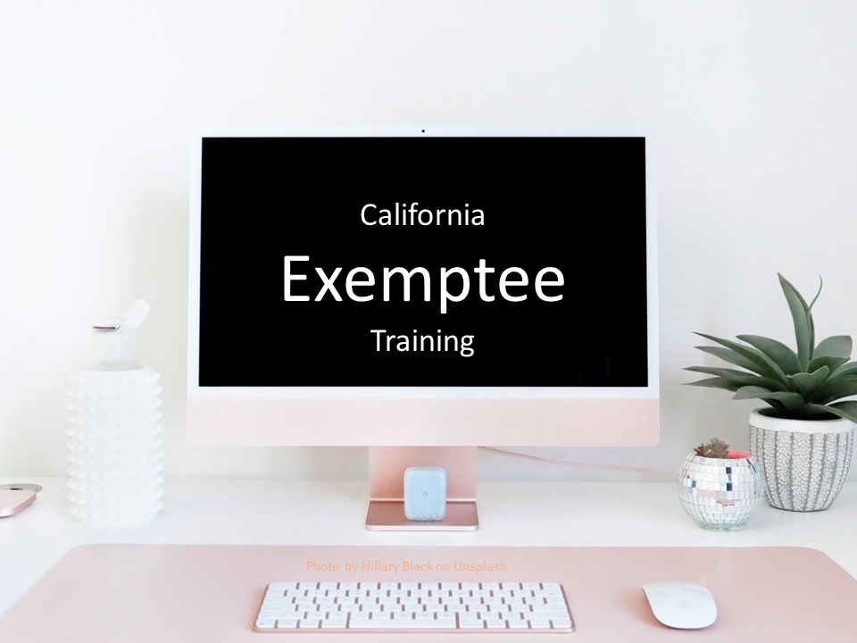 The best California HMDR Exemptee training certification course